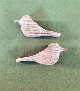 Comfort Bird Carving Blanks - Zebrawood - Set of 2 - $26.99